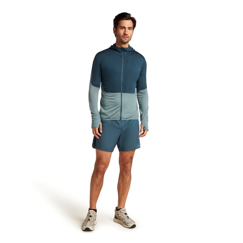 Icebreaker M Merino Blend 200 RealFleece Descender LS Zip Hoodie image number 7